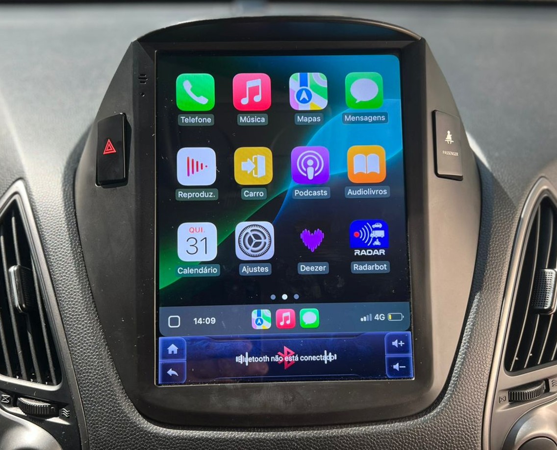 Central multimídia com Apple CarPlay